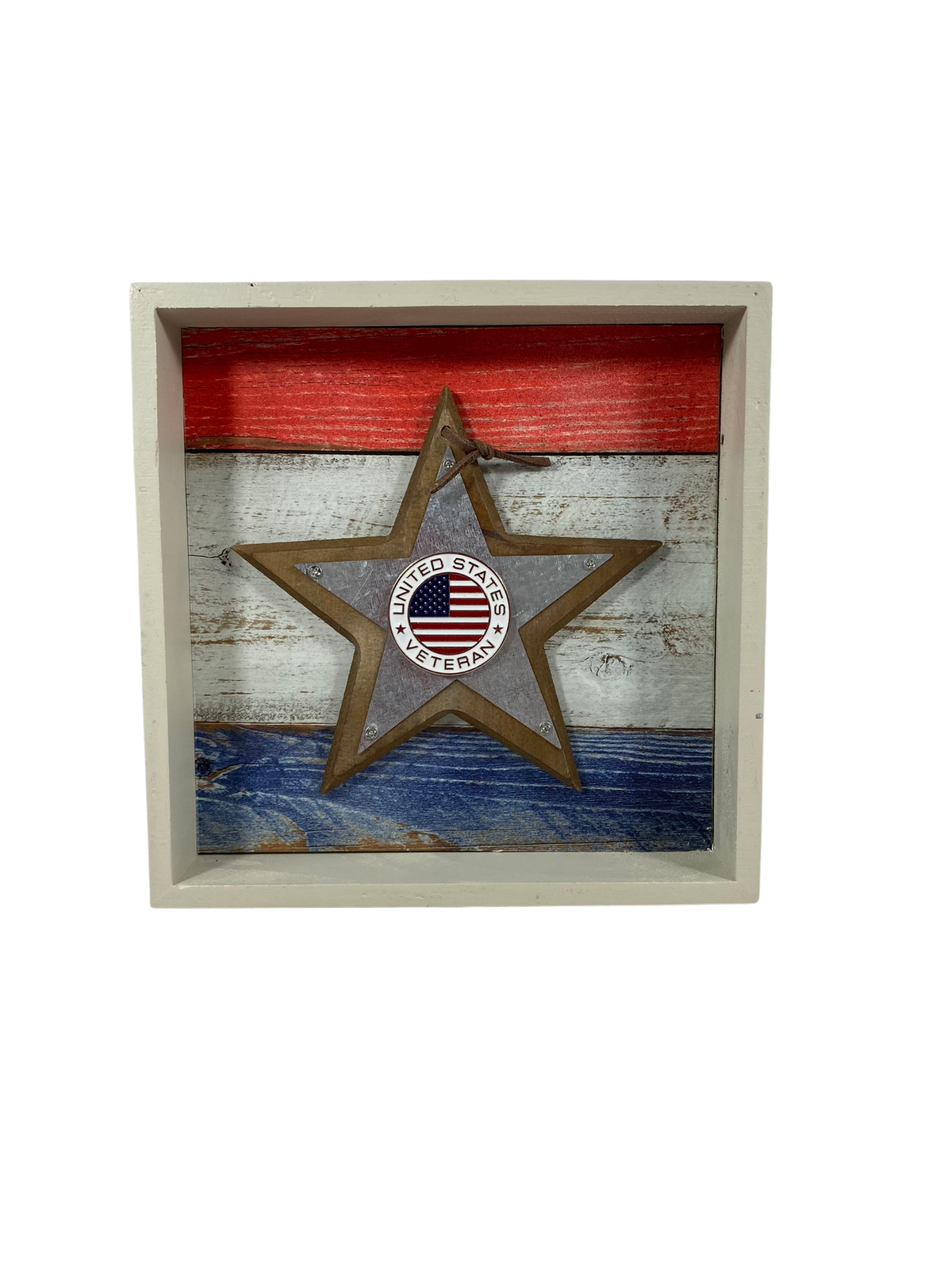 Patriotic Decor - Honor The Fallen Veteran Reversible Inset Box Sign