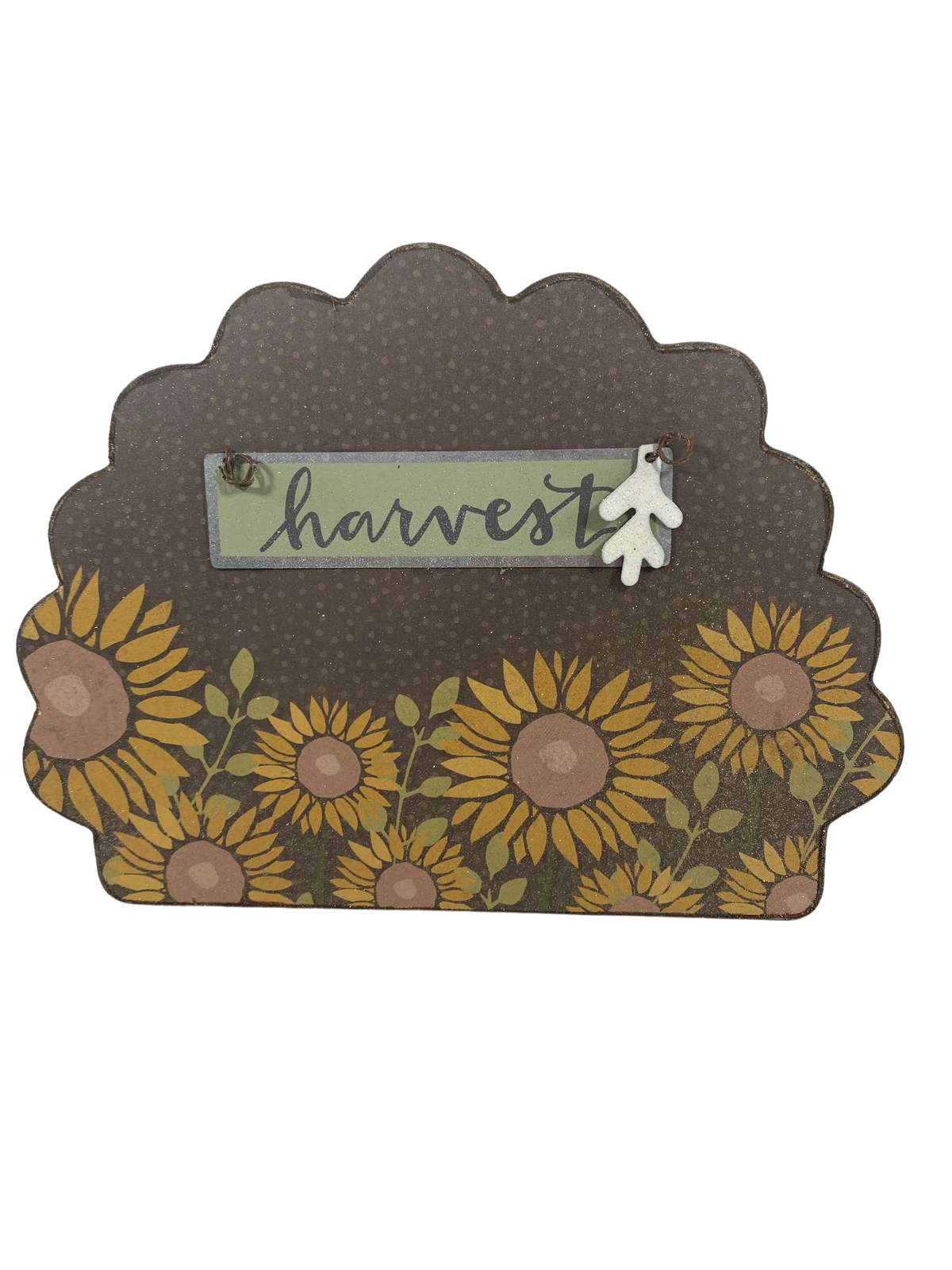 AGD Fall Decor - Reversible Give Thanks Chunky Wood Turkey Sign