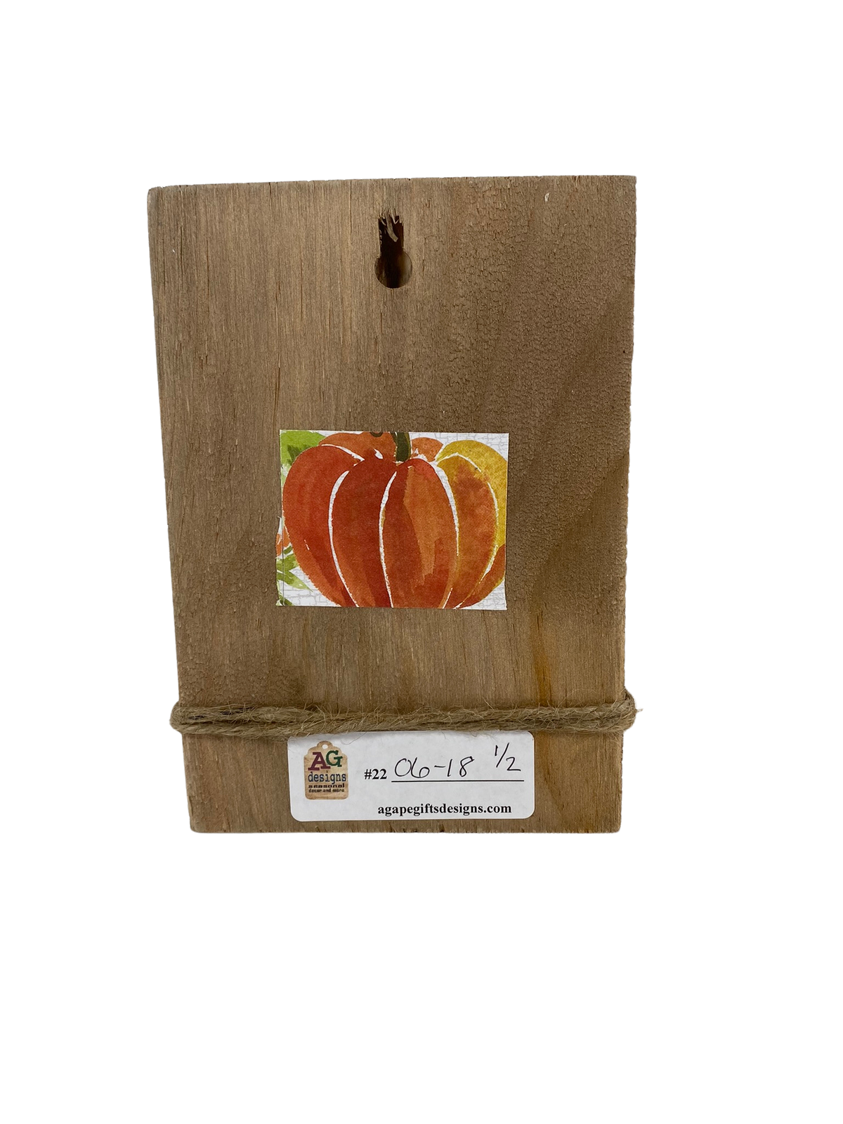 AGD Fall Decor - Sunflower Pumpkin Rejoice in the Lord Always Block Sign