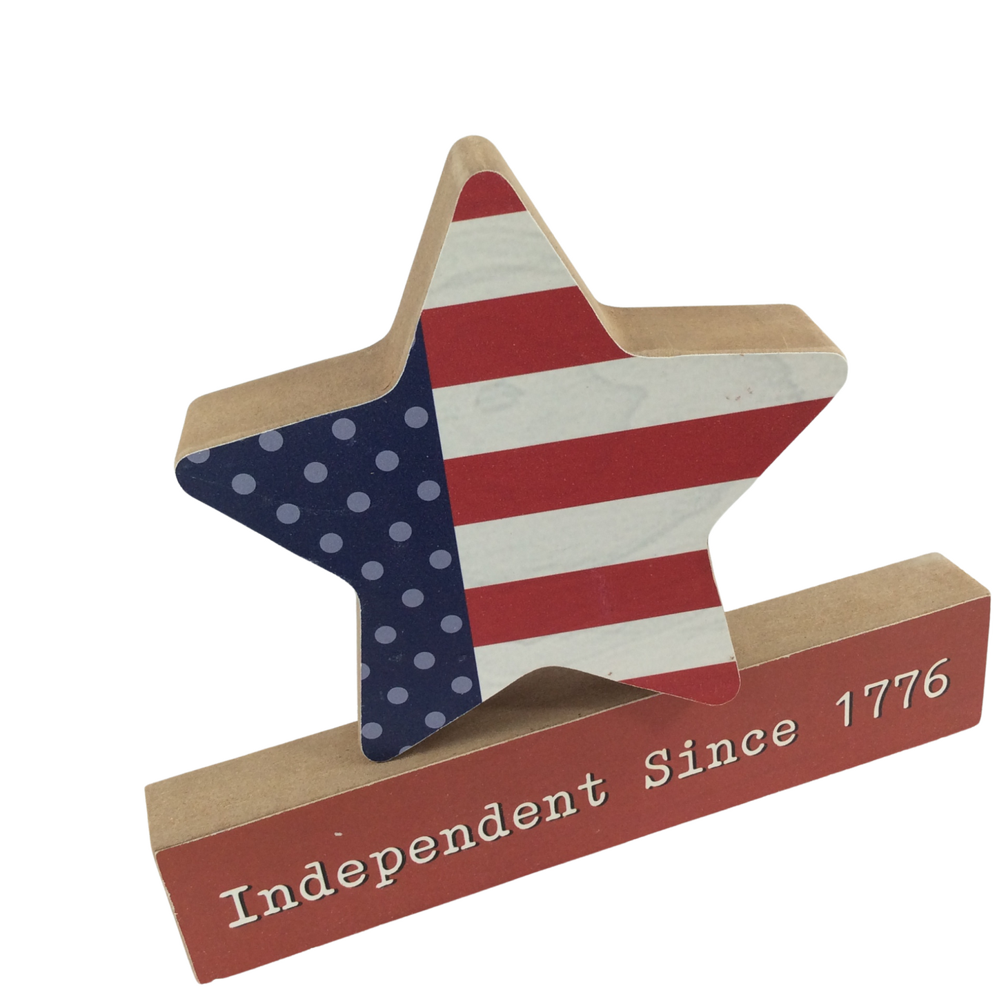 AGD Fall Decor - Hooray for the USA Chunky Wood 2pc Set