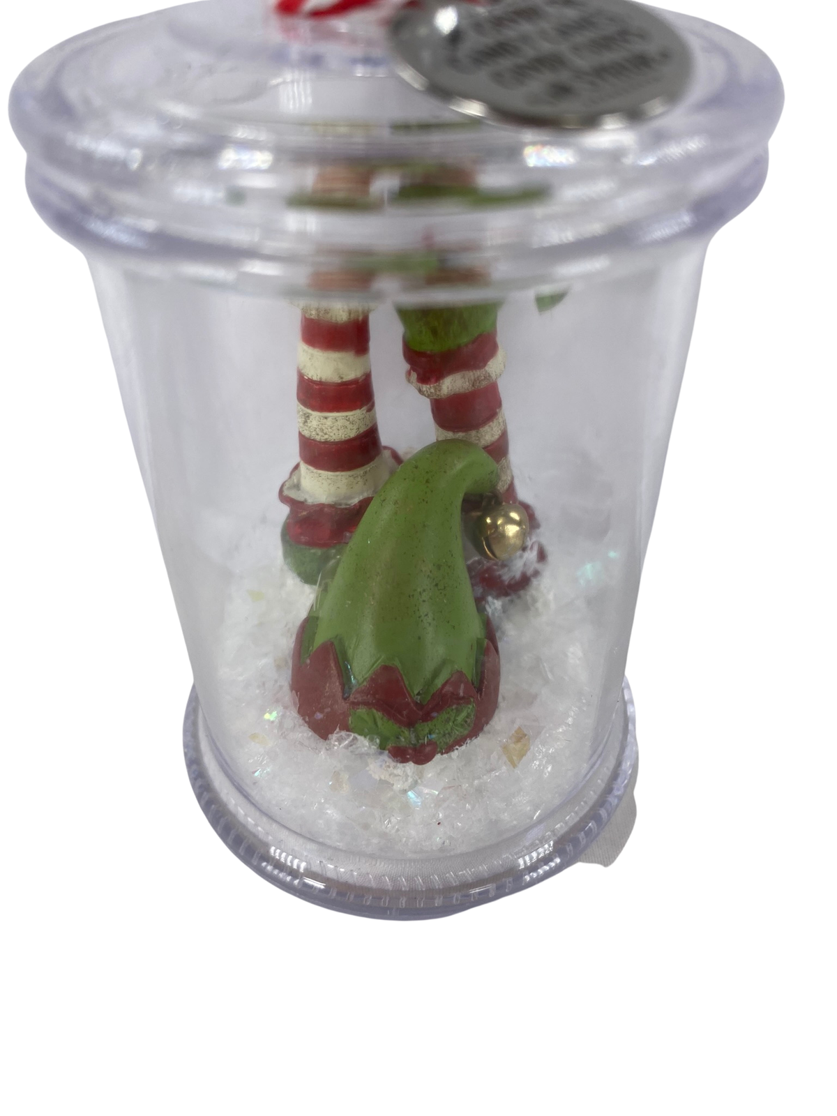 AGD Christmas Decor - Candy Canes Corn Syrup Elf Jar Display