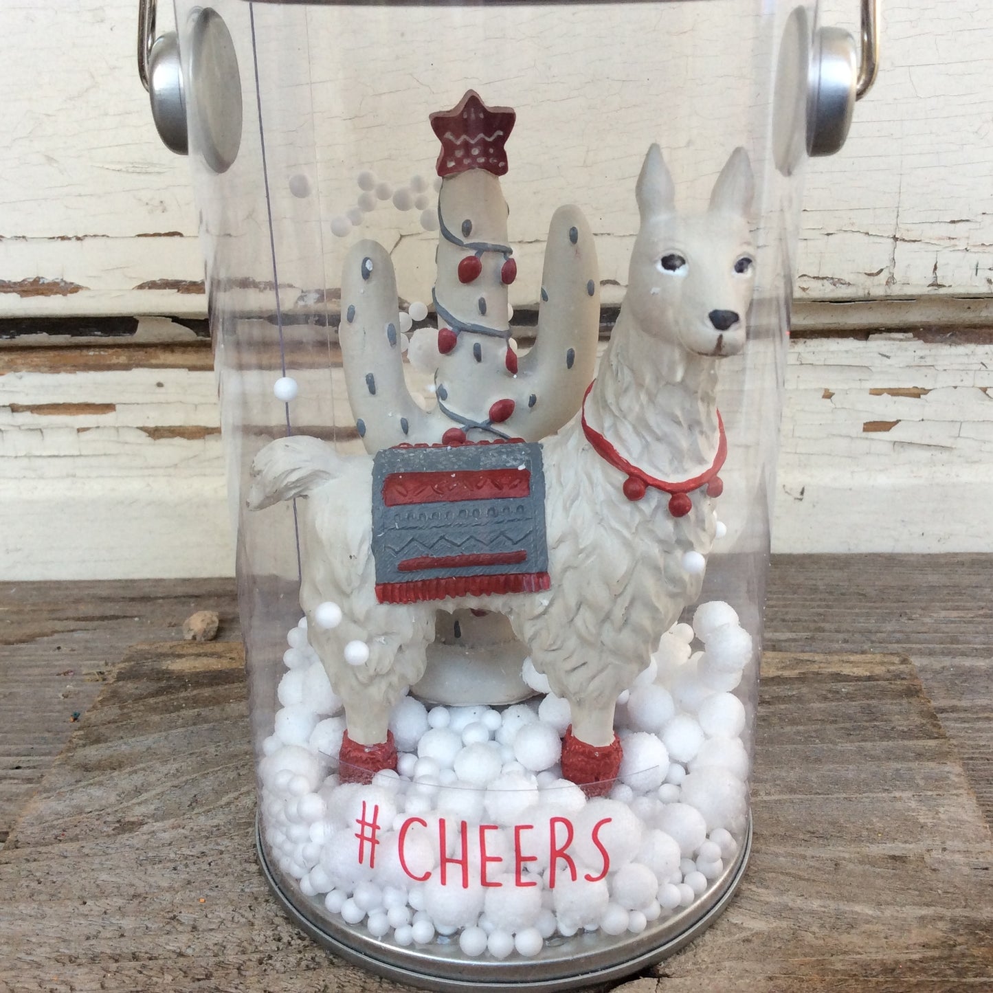 AGD Christmas Decor – #Cheers Llama and Cactus Dome Pail Display