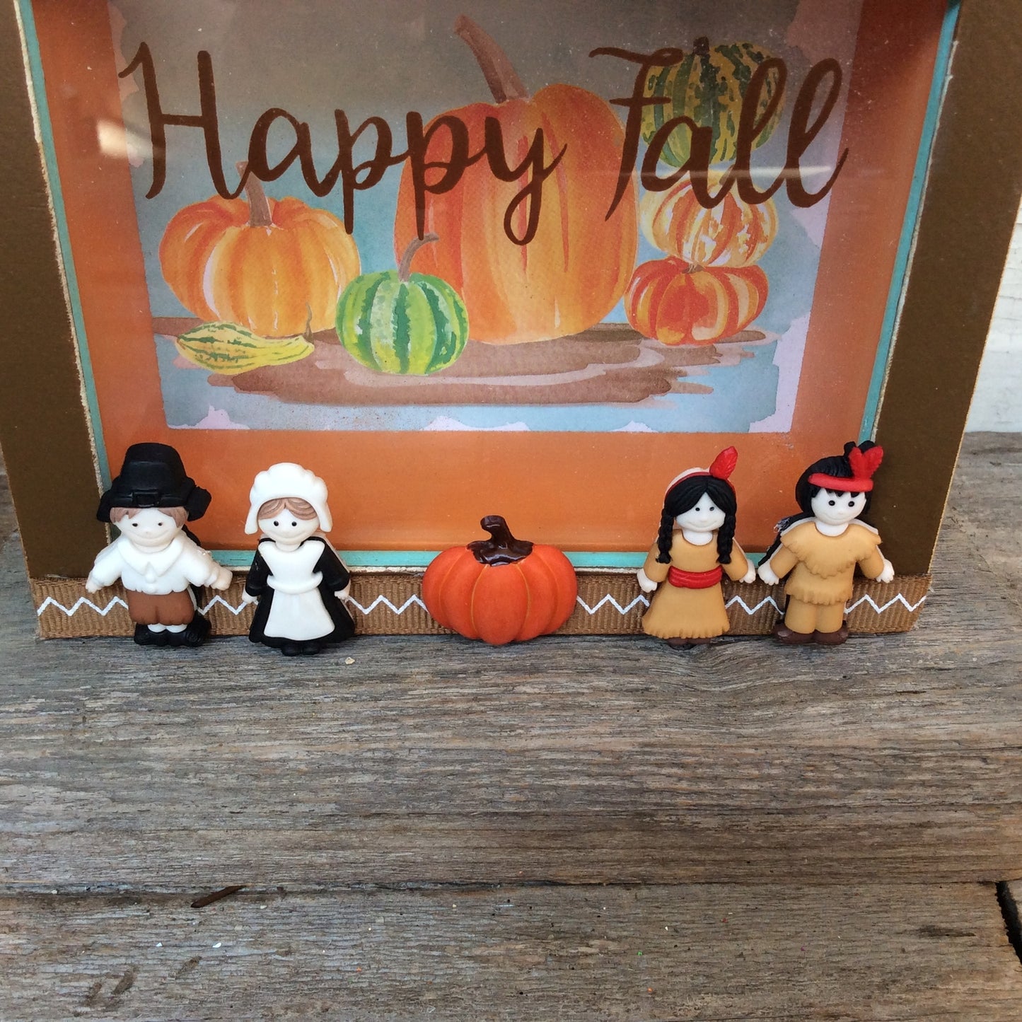 AGD Fall Decor - Happy Fall Pilgrim Box Sign