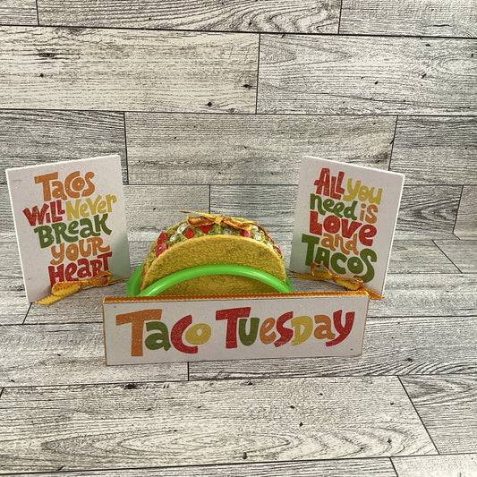 AGD Cinco De Mayo Decor - Taco Theme Tier Tray Decor 5pc Set