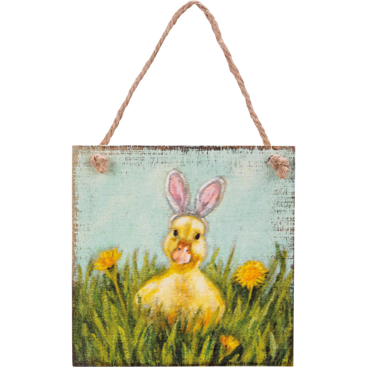 PBK Easter Decor - Bunny Ear Animals Ornaments Signs 4pc Set