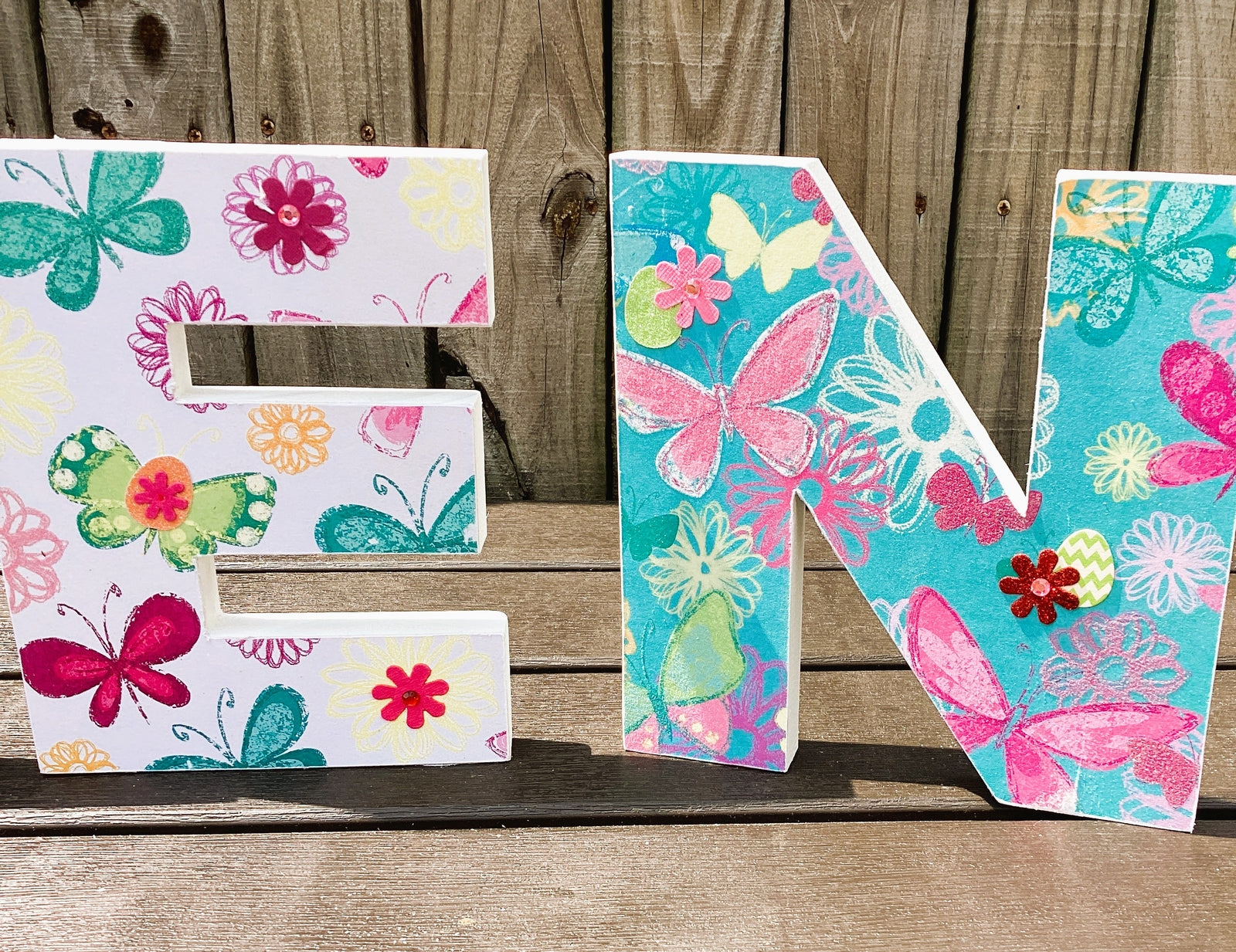 AGD Easter Decor - Chunky Wood RISEN Letter Word Tabletop Display