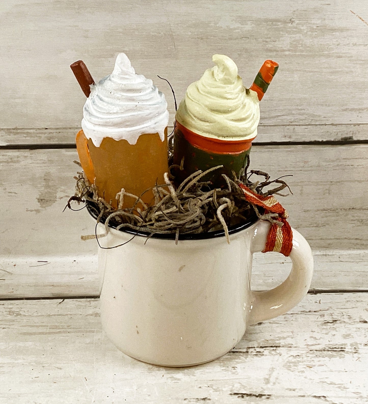 AGD Fall Decor - Fairy Garden Pumpkin Spice Latte Espresso Mug