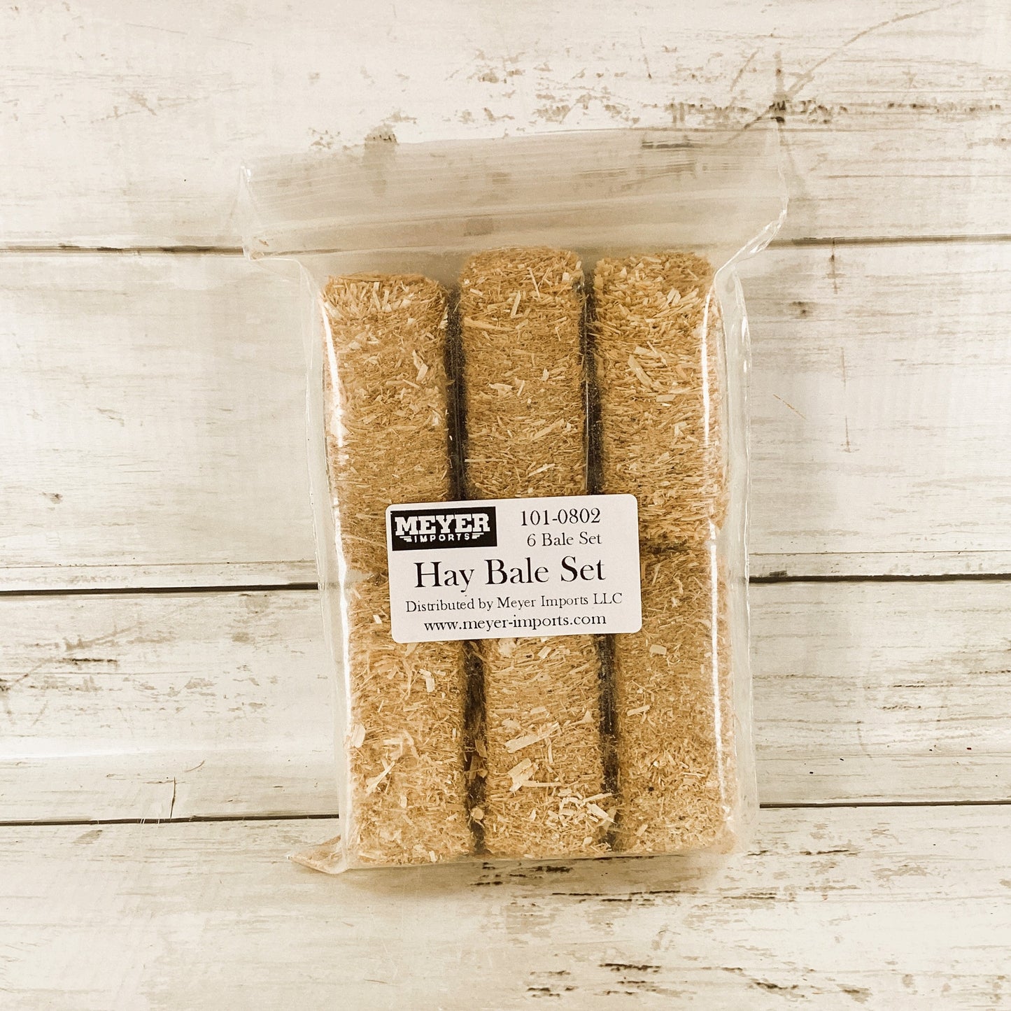 Meyer Supply - Miniature Fairy Garden Straw Bale of Hay 6pc Set