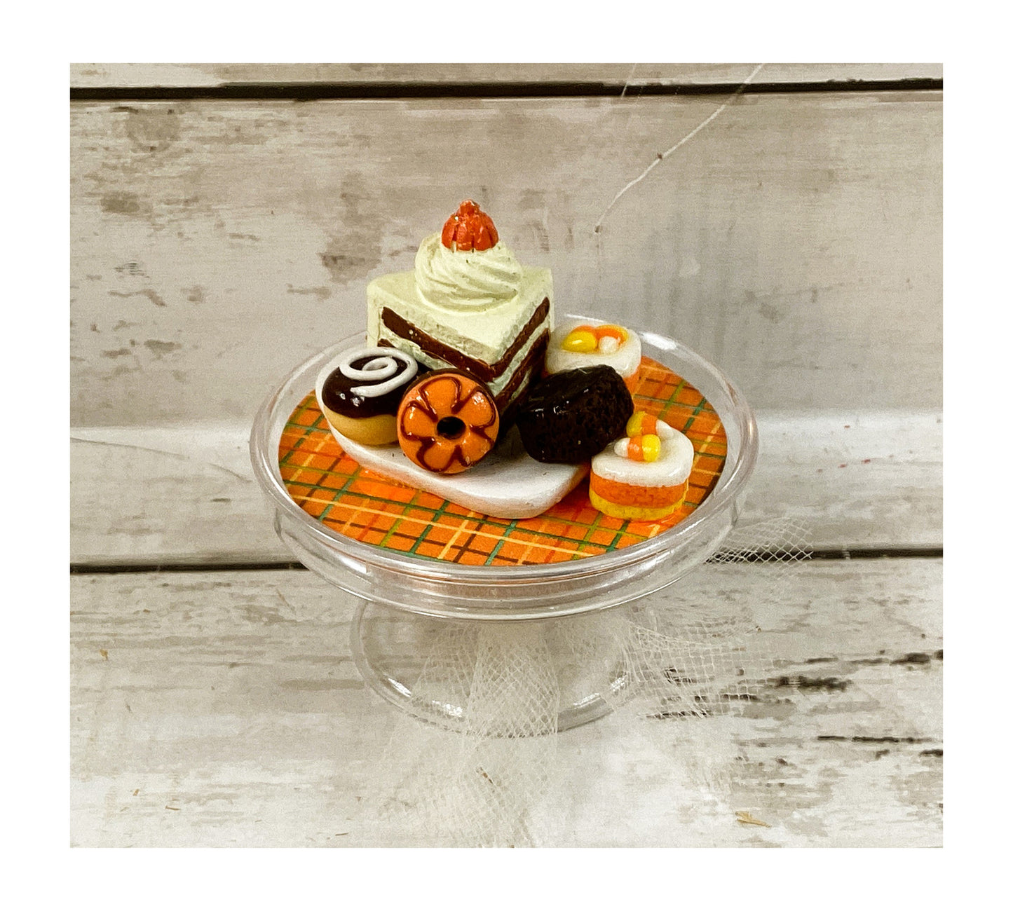 AGD Fall Decor - Miniature Pumpkin Spice Harvest Desserts Display