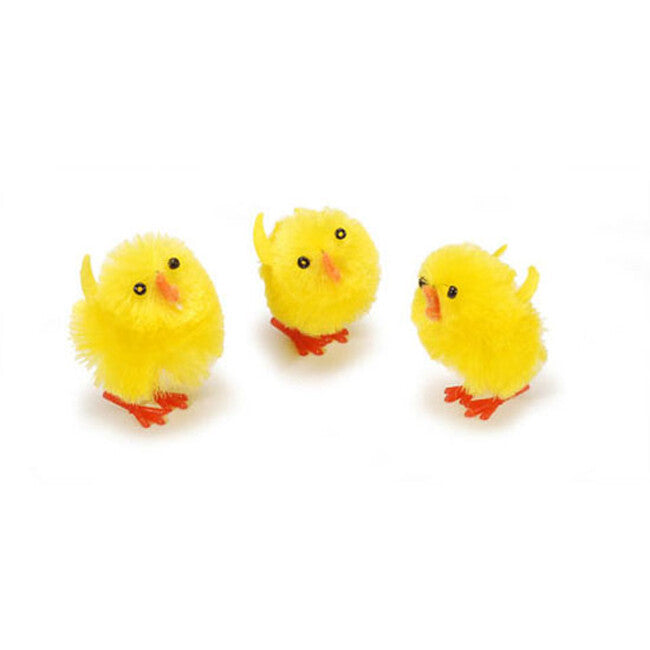 Darice Easter Craft Parts - Small Chenille Yellow Baby Chicks 1-inch Bulk 144pc