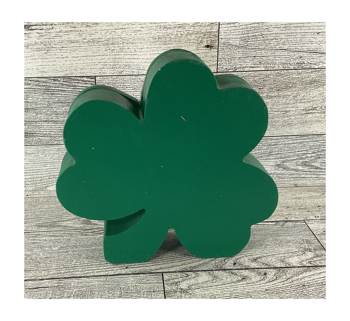 AGD Saint Patrick Decor - Irish Shamrock Chunky Wood Shaker Sitter