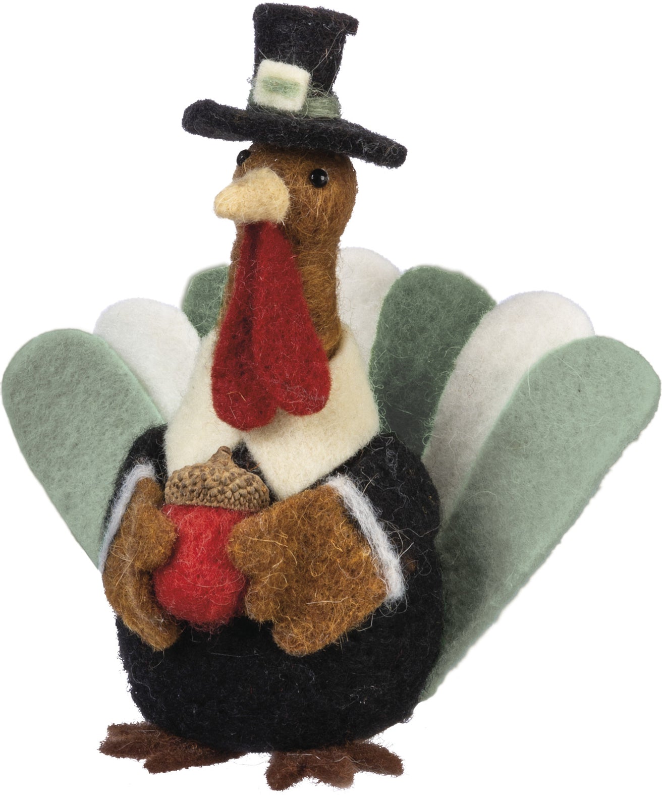 PBK Fall Decor - Thanksgiving Felt Sitting Turkey