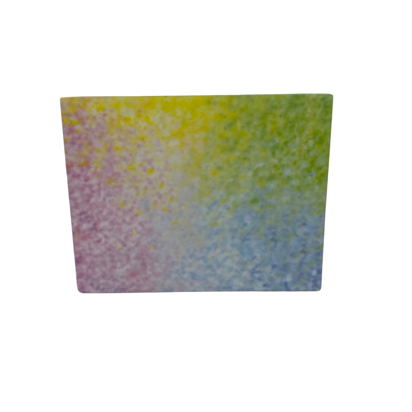 AGD Easter Decor - Pastel 3-D Rainbow Cross Block Sign