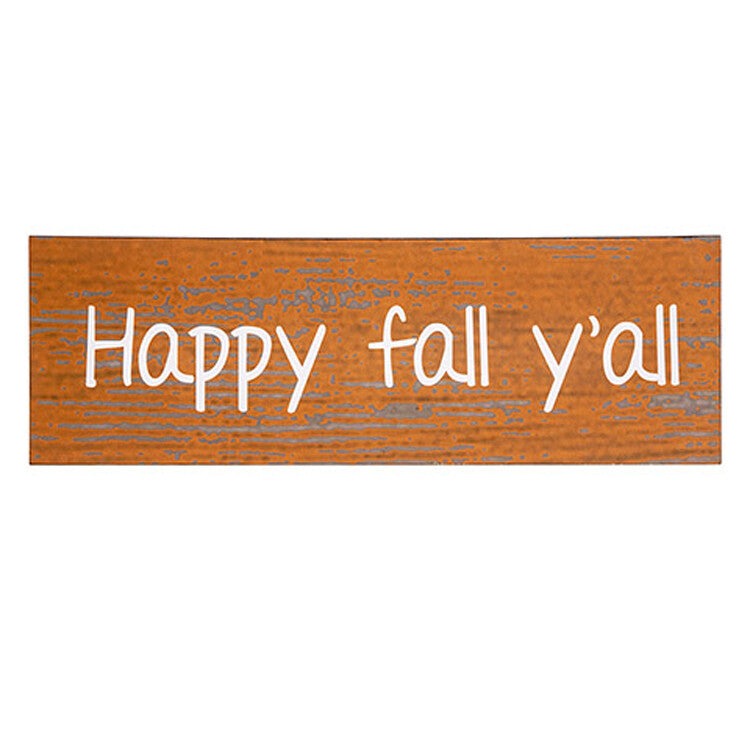Darice Fall Decor - Happy Fall Y'all MDF Wreath Sign