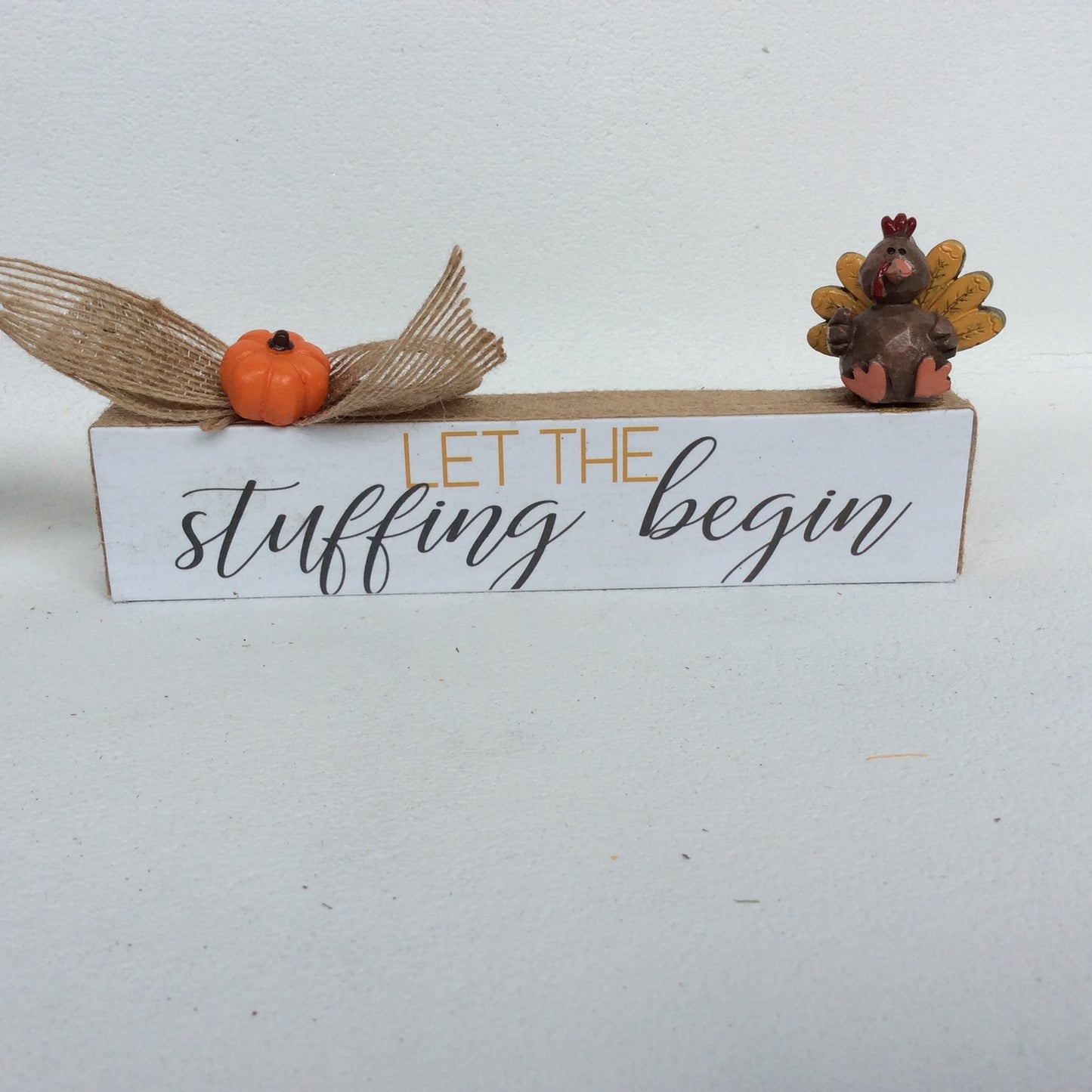 AGD Fall Decor - Stuffing Begin Order Pizza Mini Signs 2pc Set