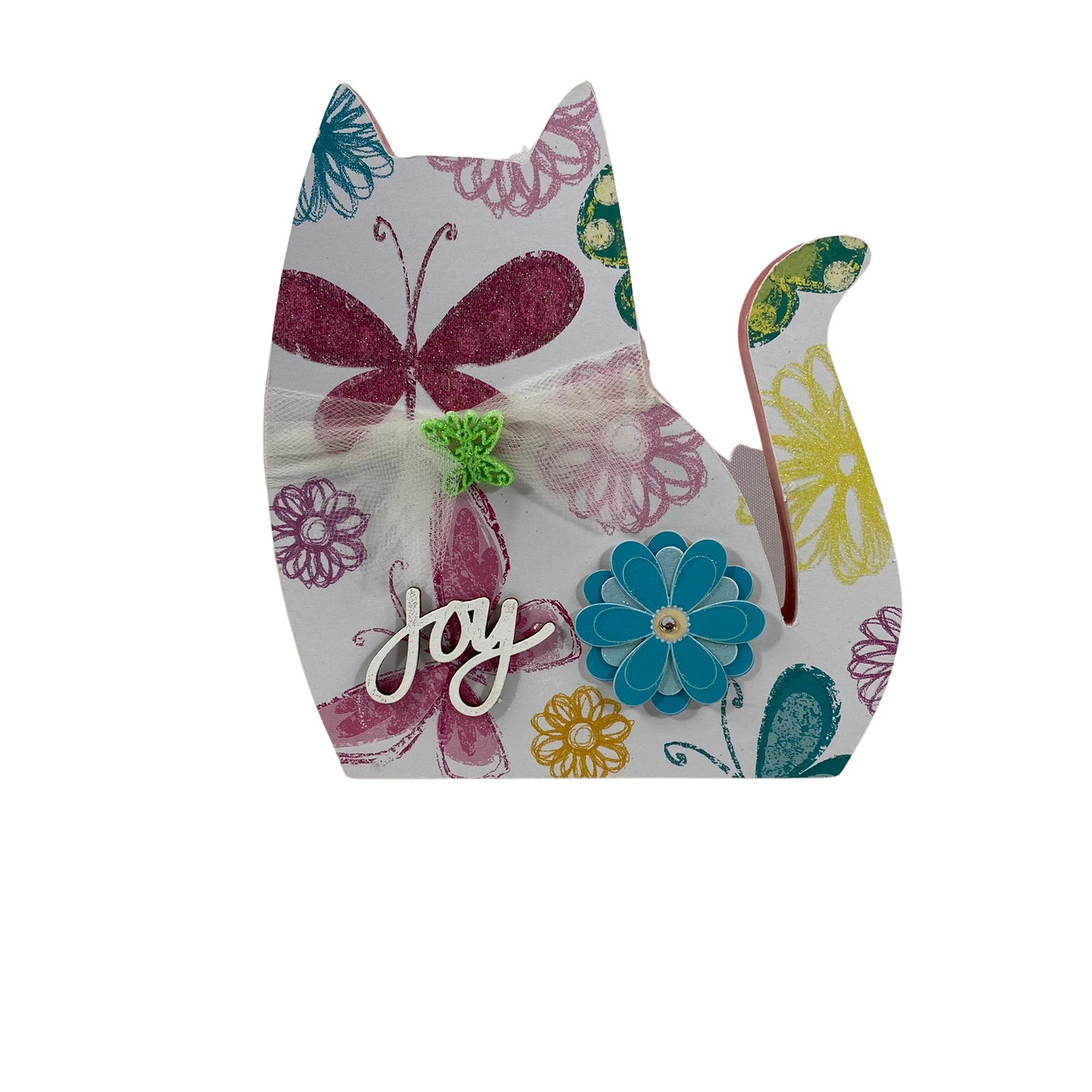AGD Easter Decor - Spring Pastel Cat Dog Chunky Tabletop Sitter 2pc Set