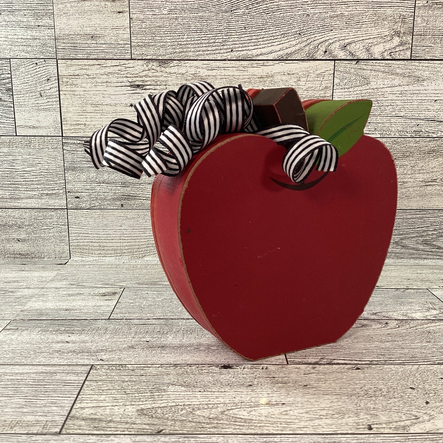 AGD Fall Decor - Teacher I Love School Chunky Wood Shaker Sitter