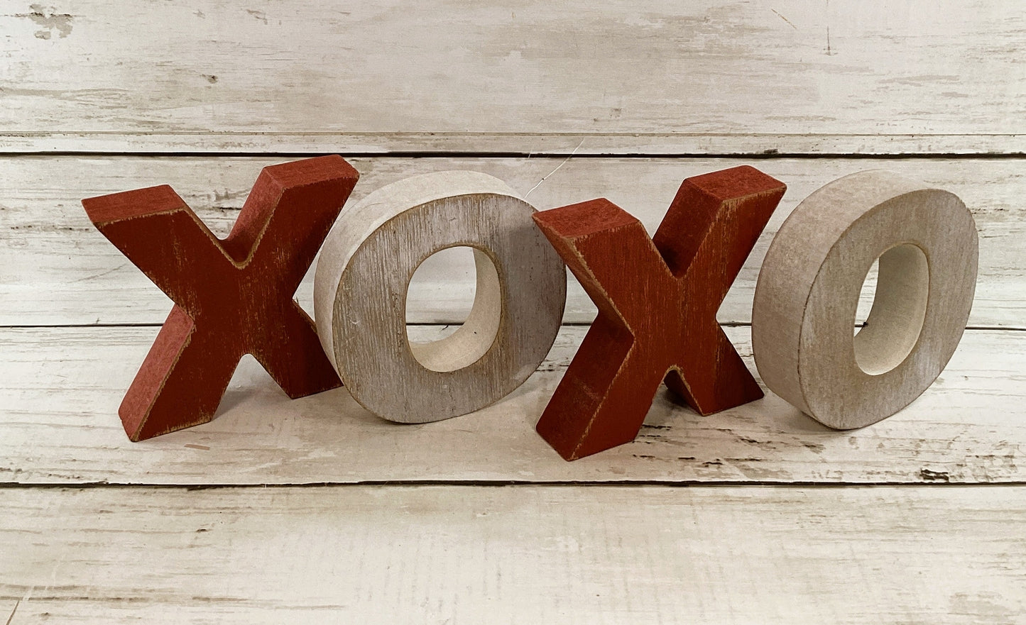 CWI Valentines Decor - Love Be Mine Mini Sticks XOXO Letters Tier Tray