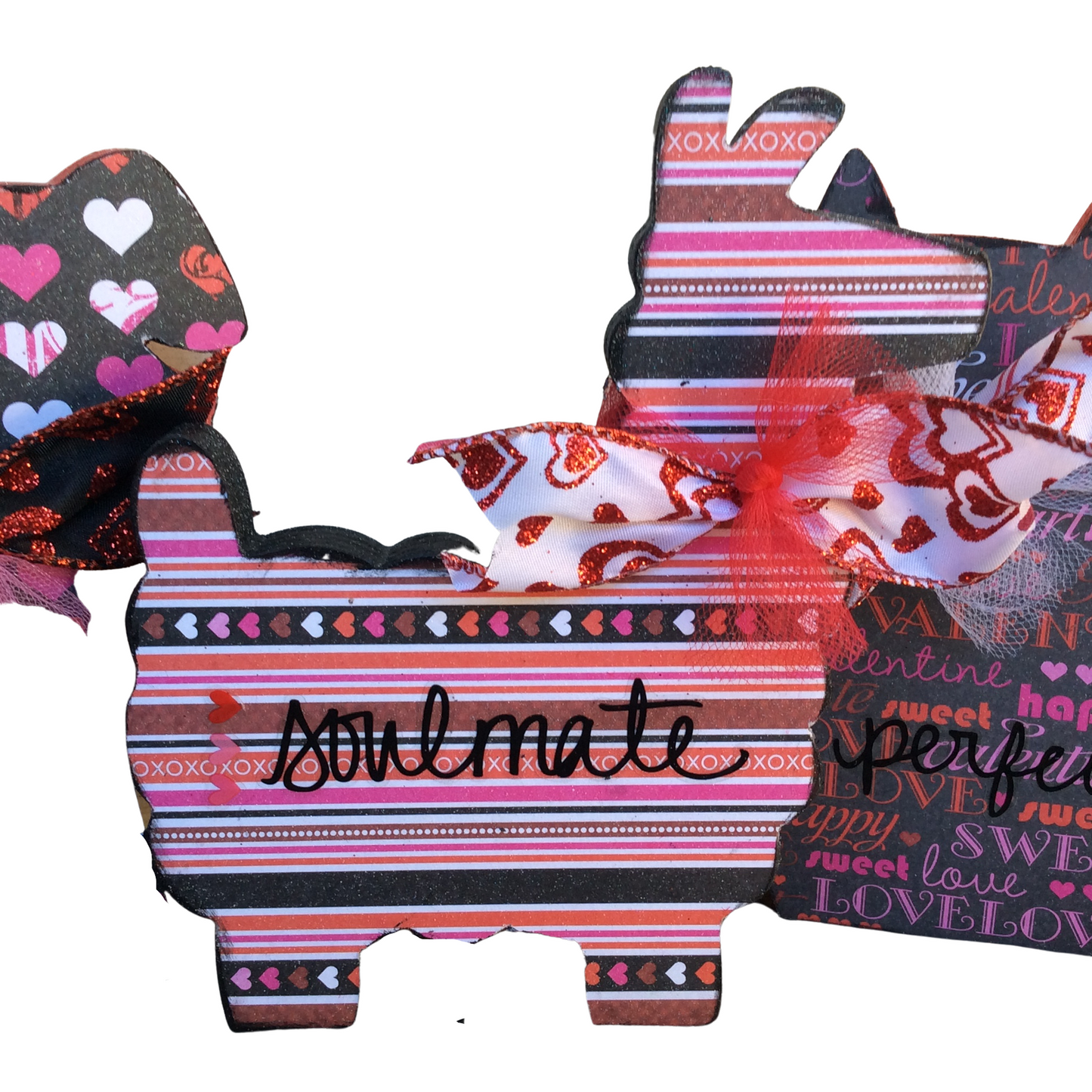 AGD Valentines Decor - Cherish Soulmate Perfect Llama Dog Cat 3pc