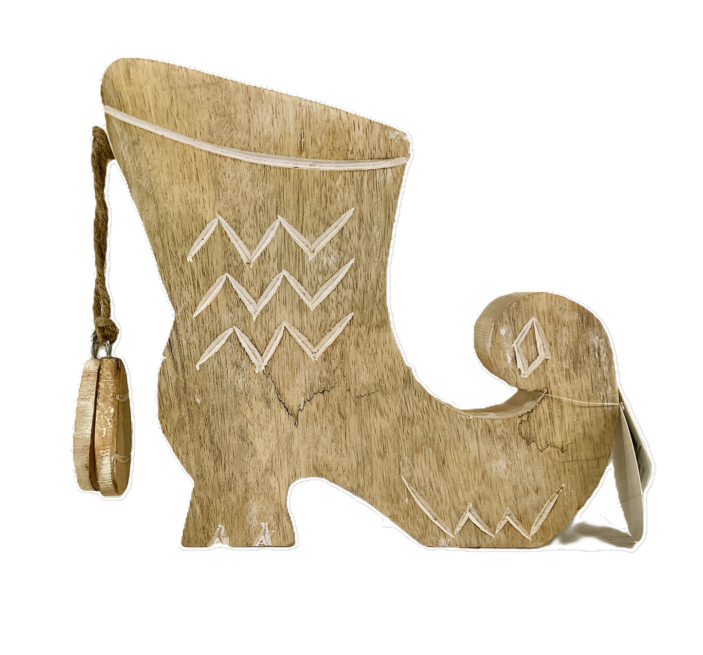 Adams Home Decor -  Witch Feet Chunky Mango Natural Wood Sitter