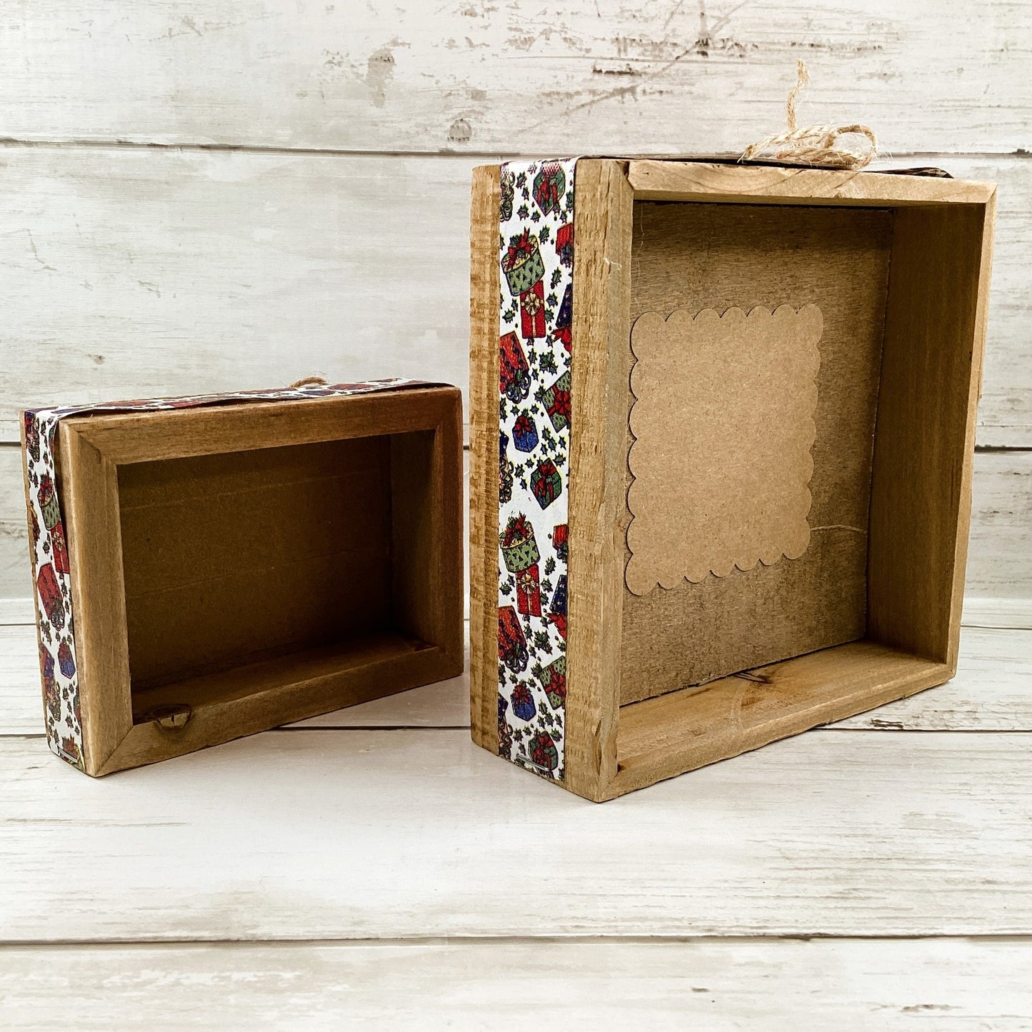 AGD Christmas Decor - Santa Reindeer Rudolph Amazon Alexa Inset Box Sign