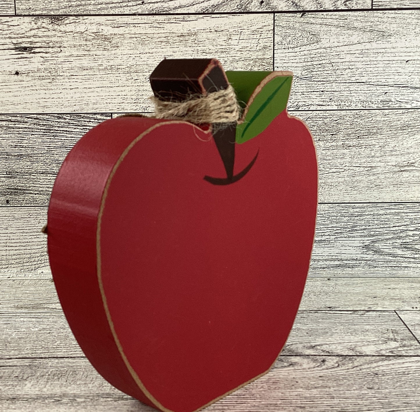 AGD Fall Decor - Sweet Orchard Chunky Wood Apple Sitter