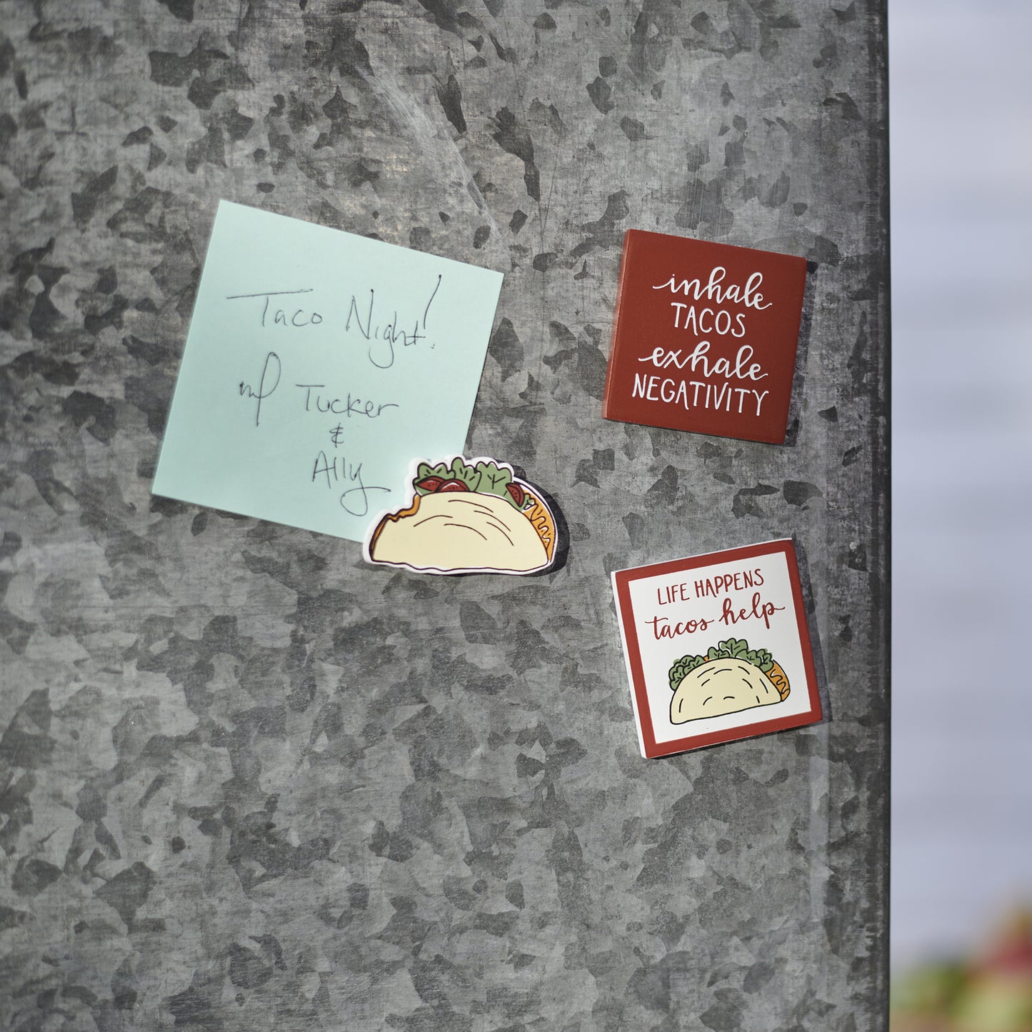 PBK Home Kitchen Decor - Taco Theme Magnet 3pc Set