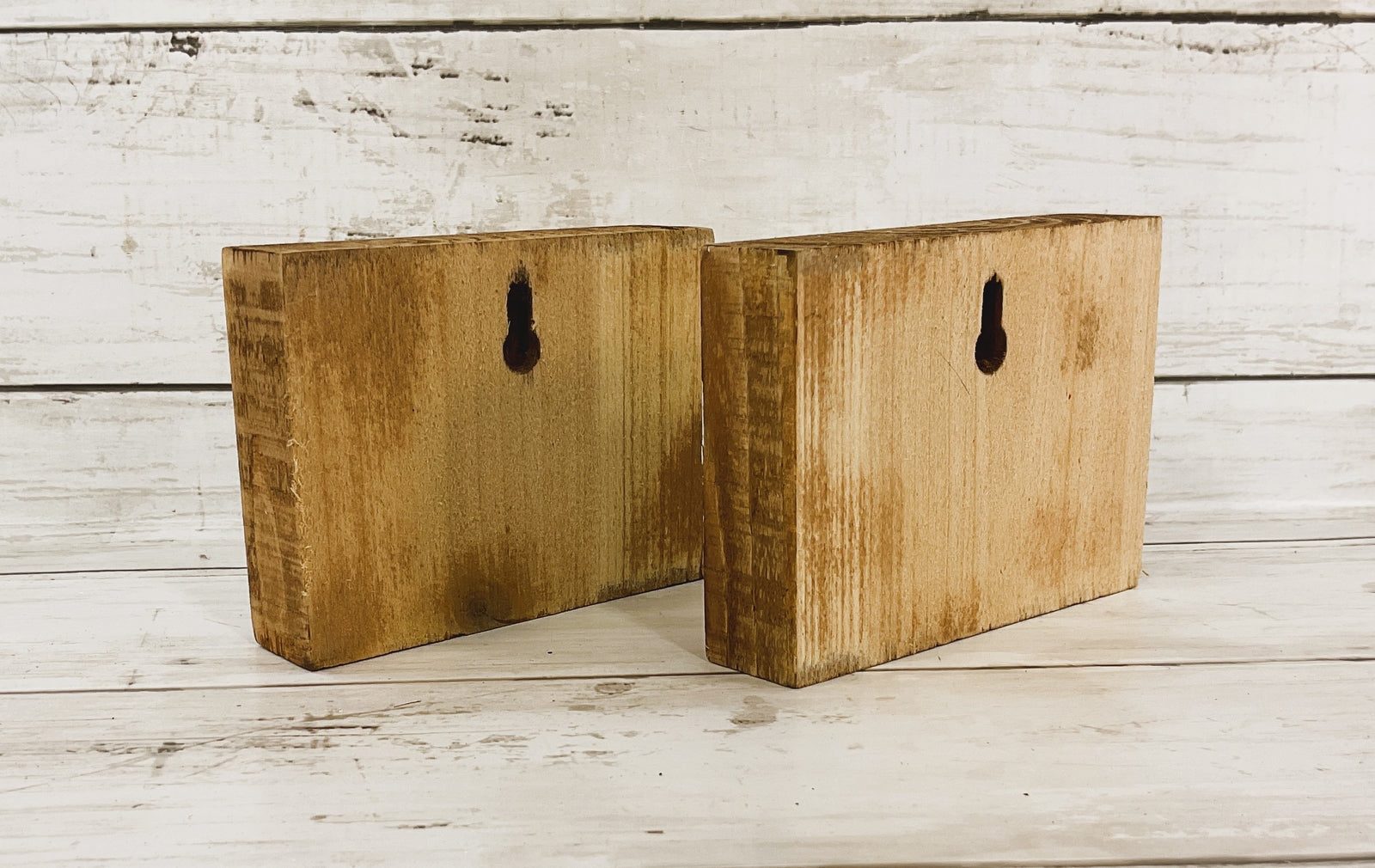 AGD Patriotic Decor- Highland Cow Barn Wood Block Small Signs 2pc