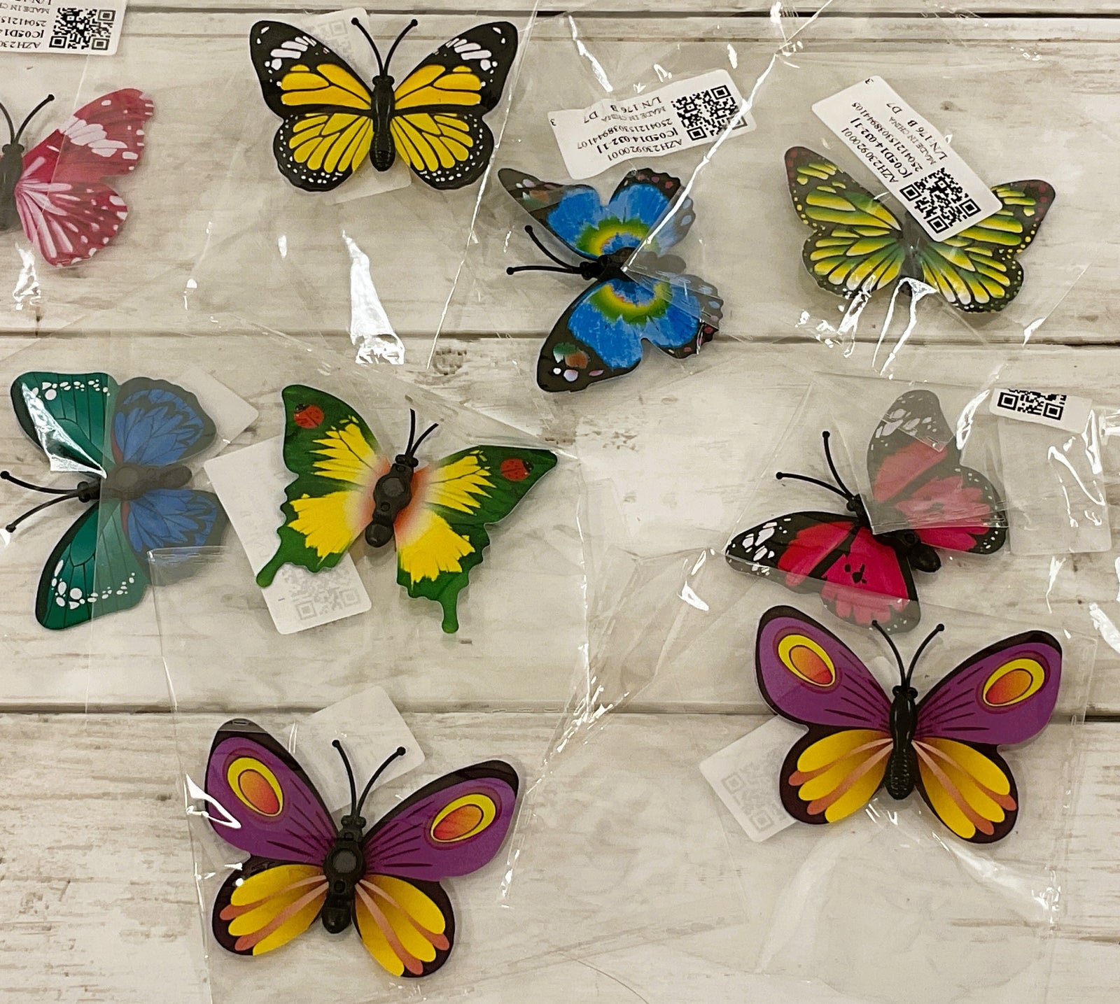 AGD Bulk Craft Supply - 3-D Butterfly Butterflies 9pc