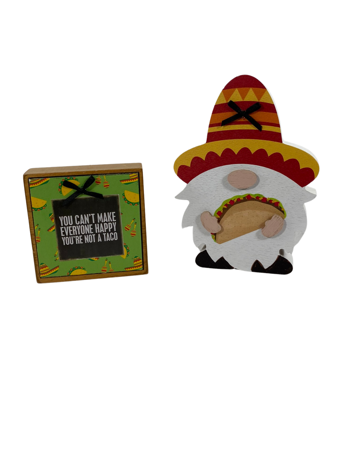 AGD Cinco De Mayo Decor -  Blessed Taco Obsessed Gnome Tier Tray 2pc