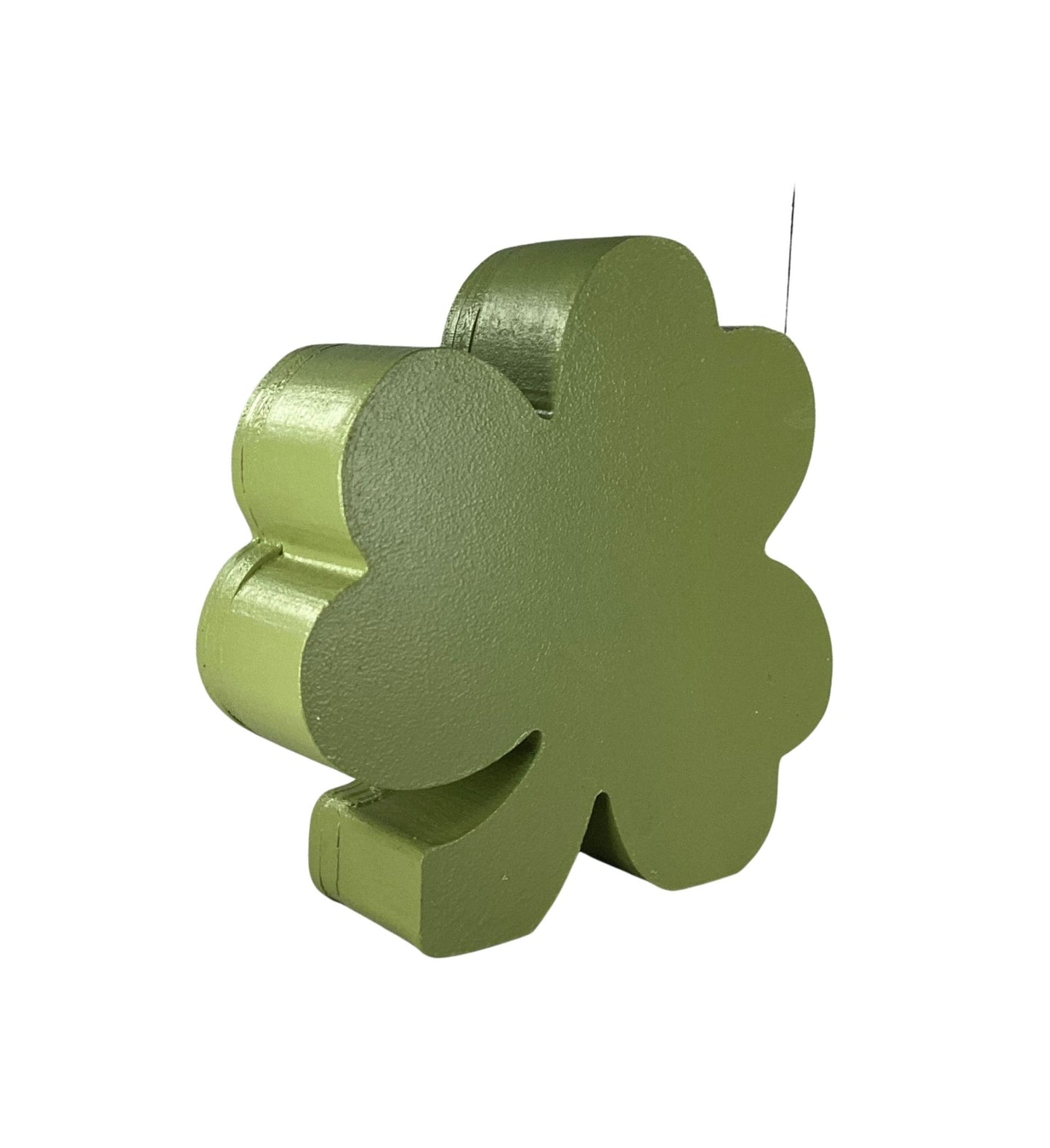 AGD  St Patrick Decor -  Irish Shamrock Chunky Wood Shaker Sitter