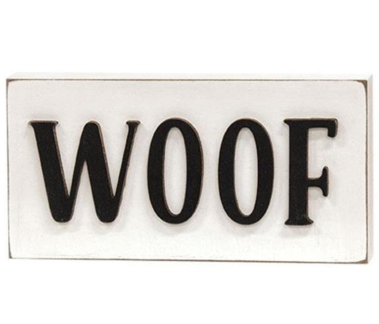 CWI Home Decor - Pet Dog Woof Block Sign