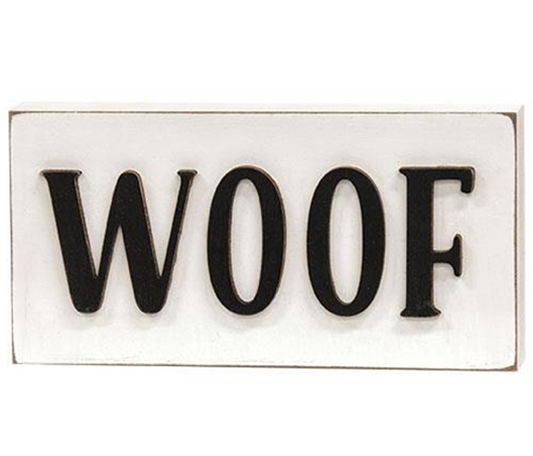 CWI Home Decor - Pet Dog Woof Block Sign