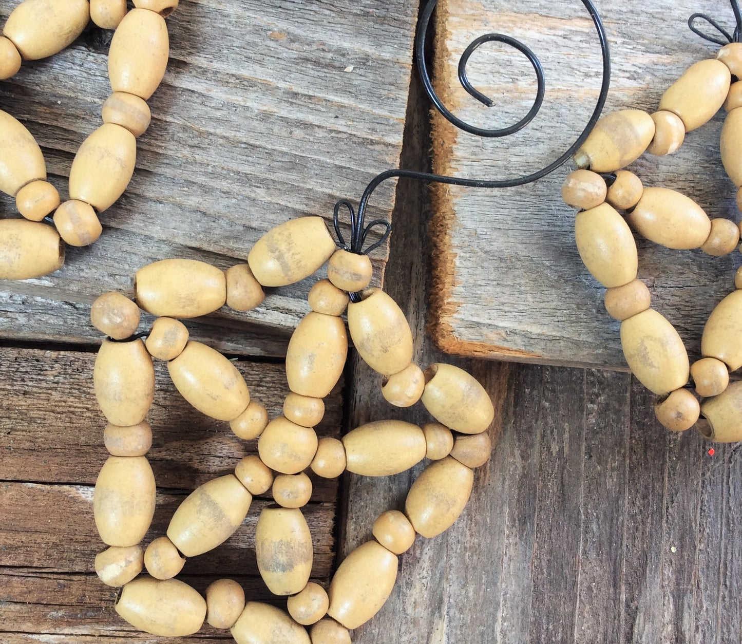 THT Christmas Ornaments - Star Fish Sand Dollar Beach Nautical Snowflake 6pc.
