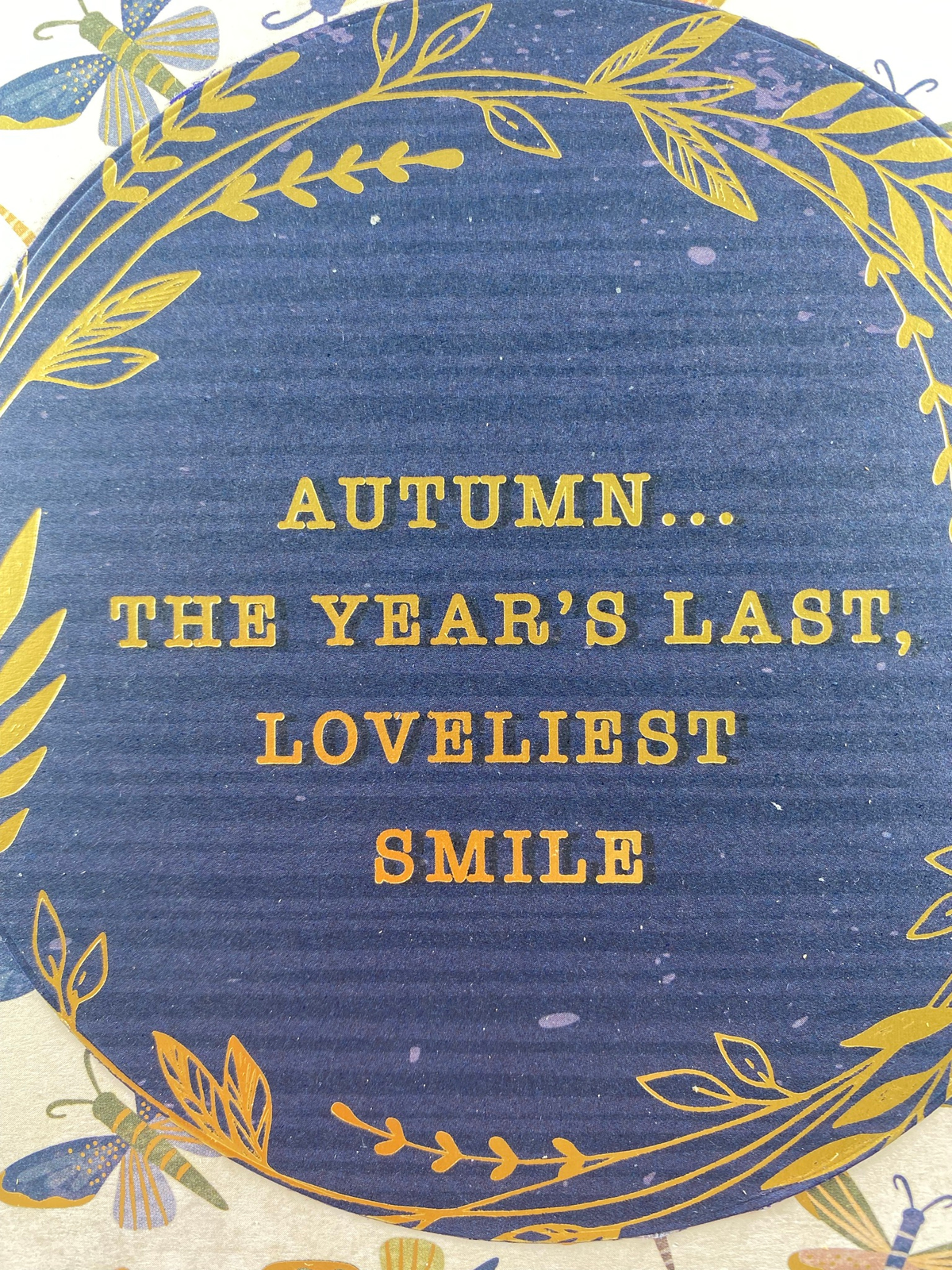 AGD Fall Decor - Autumn Last Lovely Smile Dragonfly Easel Sign