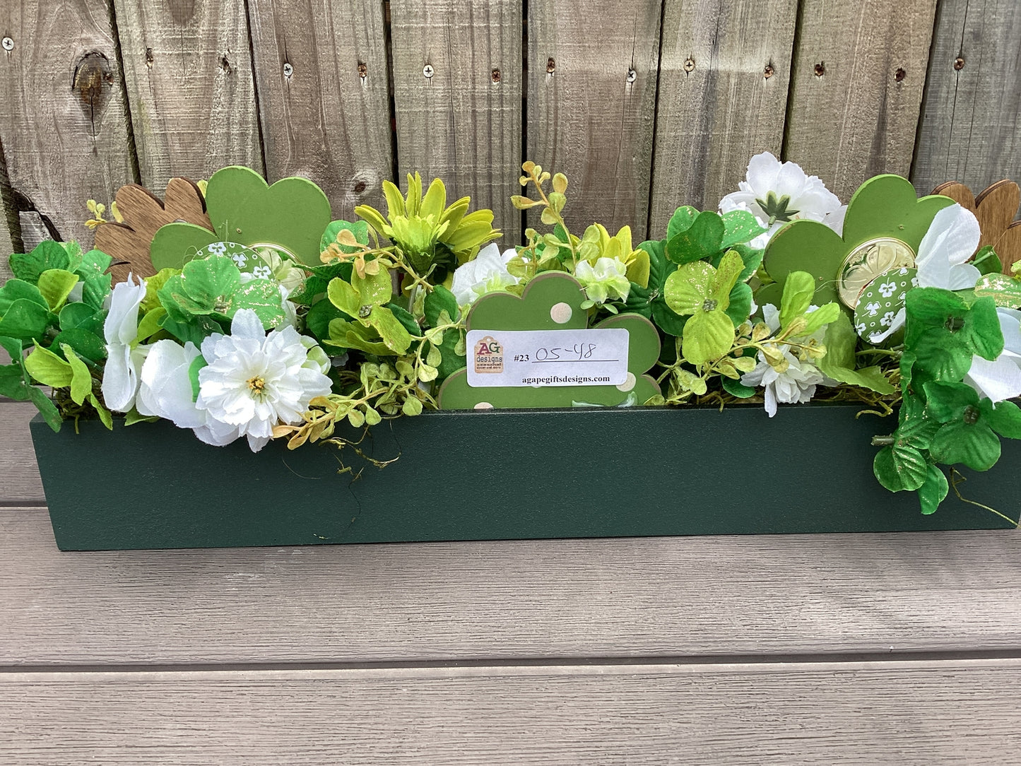AGD Saint Patrick's Decor - Shamrock Clover Flower Floral Display