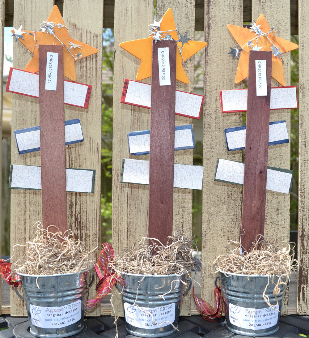 AGD CHRISTmas Decor - Prim Bethlehem Stable - PSP #6 3pc. Set