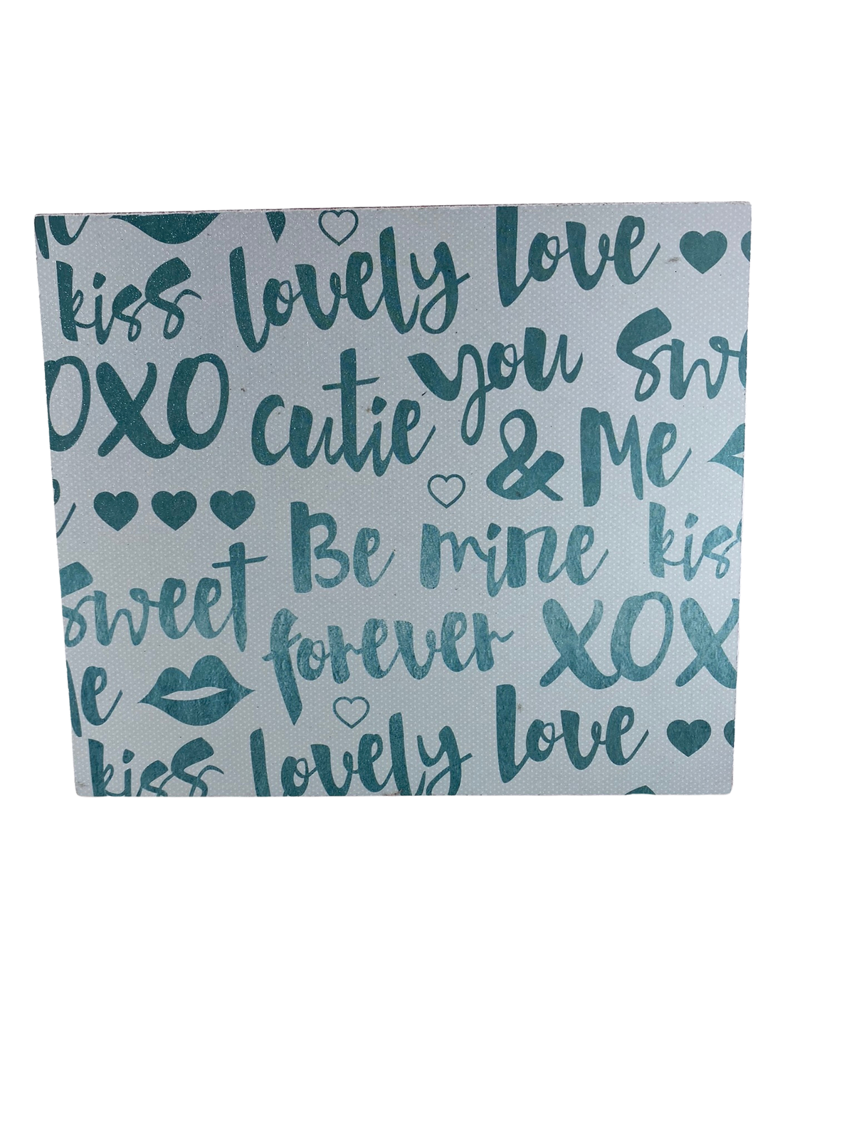 AGD Valentines Decor - Sweet Talk & Be Mine Cutie Reversible Block Sign