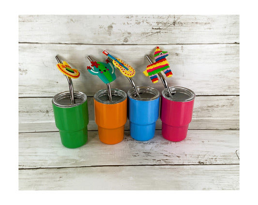 AGD Cinco De Mayo Decor - Taco Theme Mini Shot Tumblers Cups Tier Tray