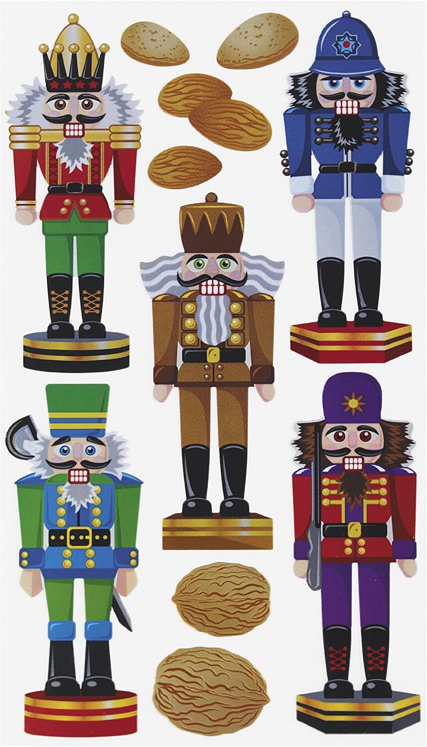 EK Success Craft Supply  - Sticko Classic Christmas Nutcrackers 11pc