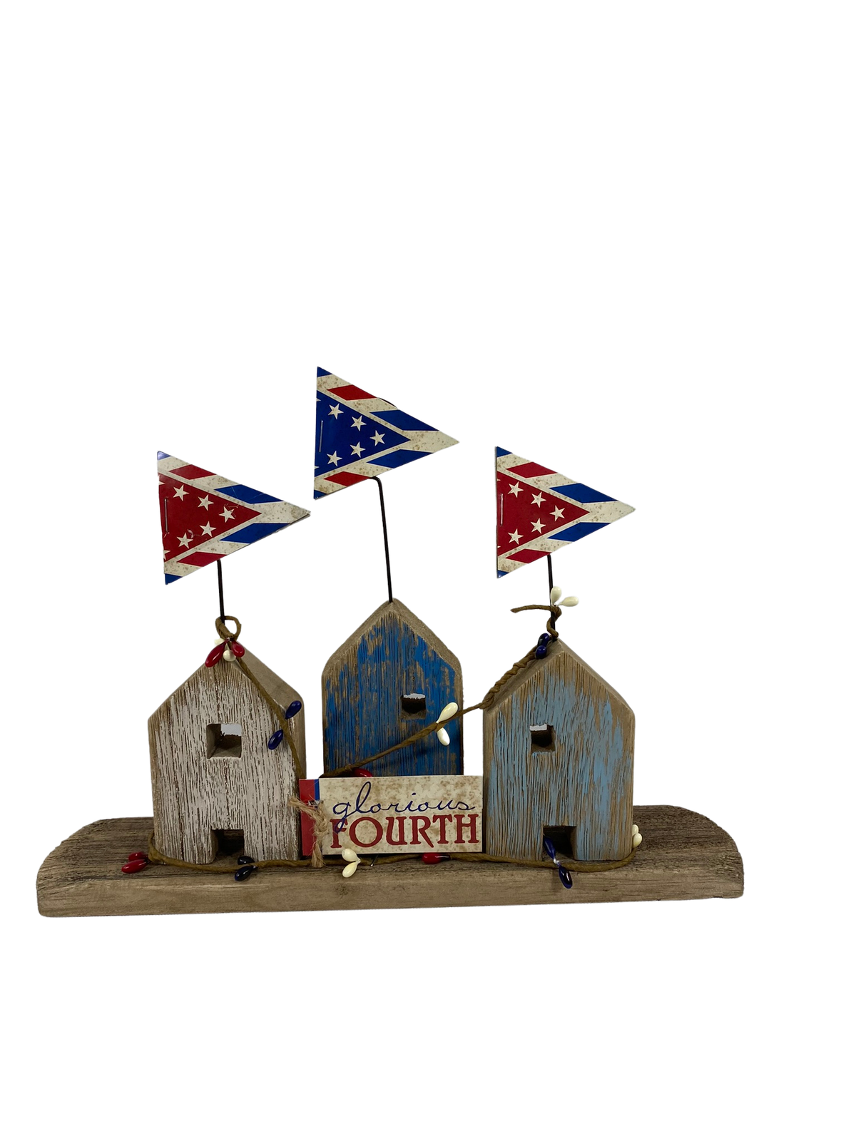 AGD Patriotic Decor - Prim Americana Wood Houses