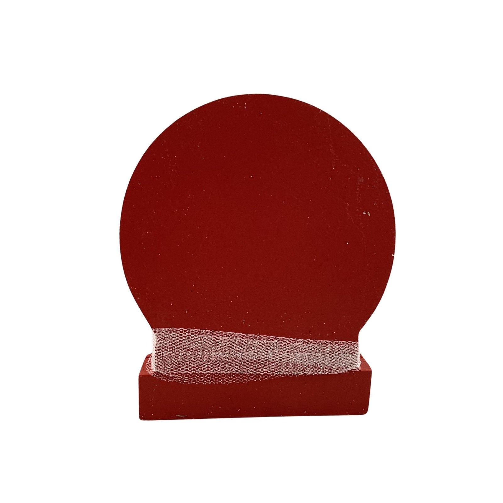 AGD Christmas Decor - Gingerbread Man Dry Snow Globe Wood Shaker