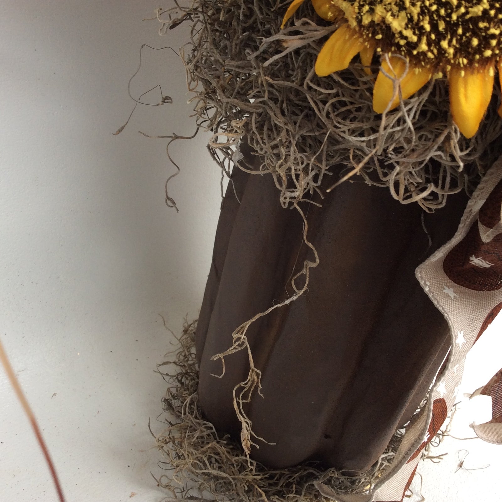 AGD Fall Decor - Football Pumpkin Filled Artificial Floral Display