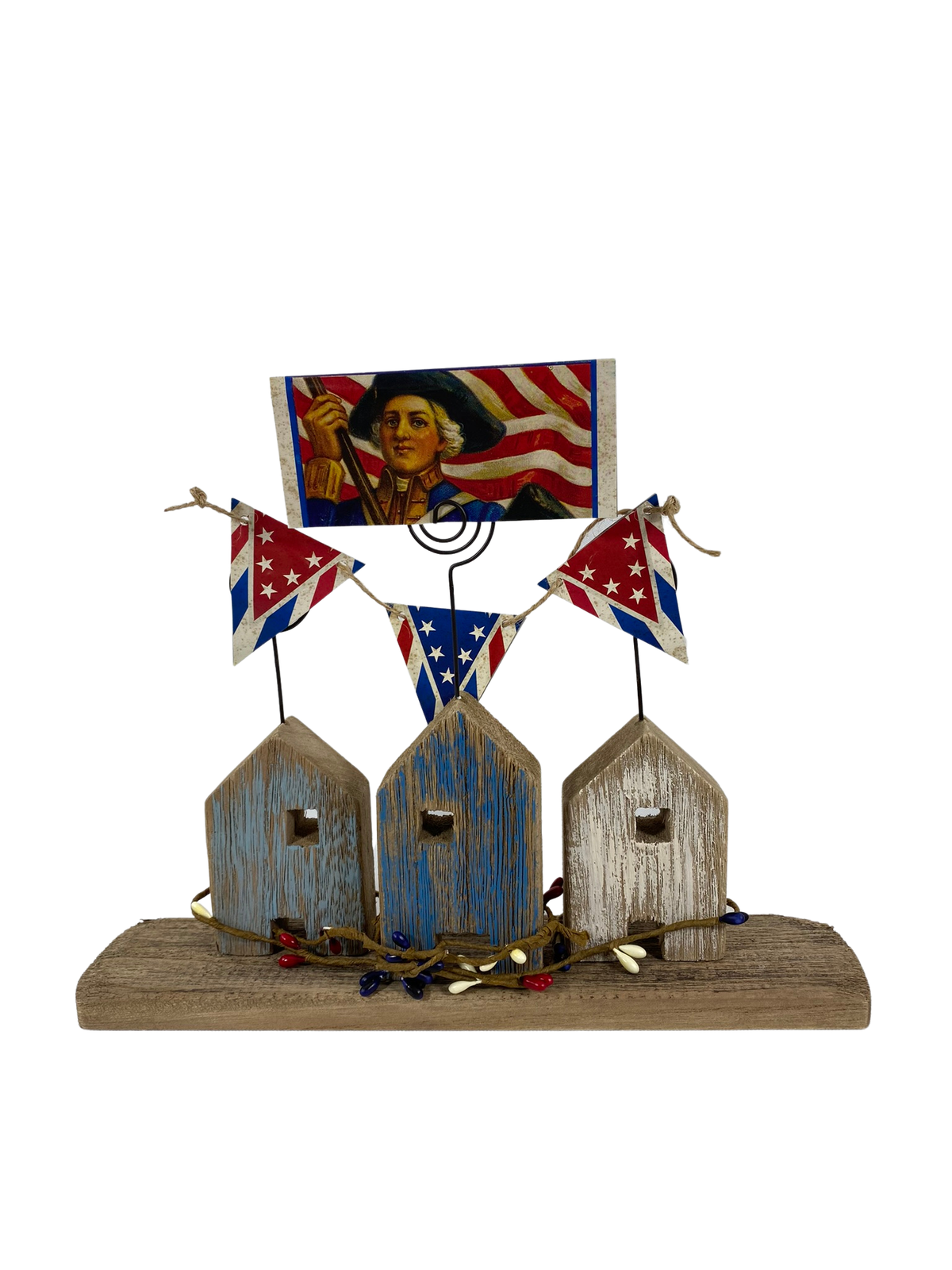 AGD Patriotic Decor - Prim Americana Wood Houses