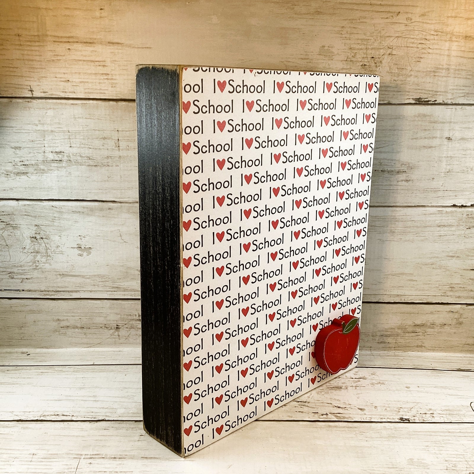 AGD Teacher Gift - I Teach Super Power Love School Reversible Box Sign