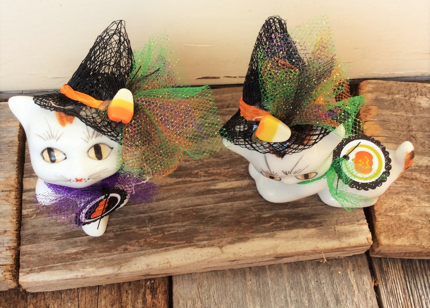 AG Designs Halloween Decor - Calico Jack Kitty Costume Cats 2pc. #8401