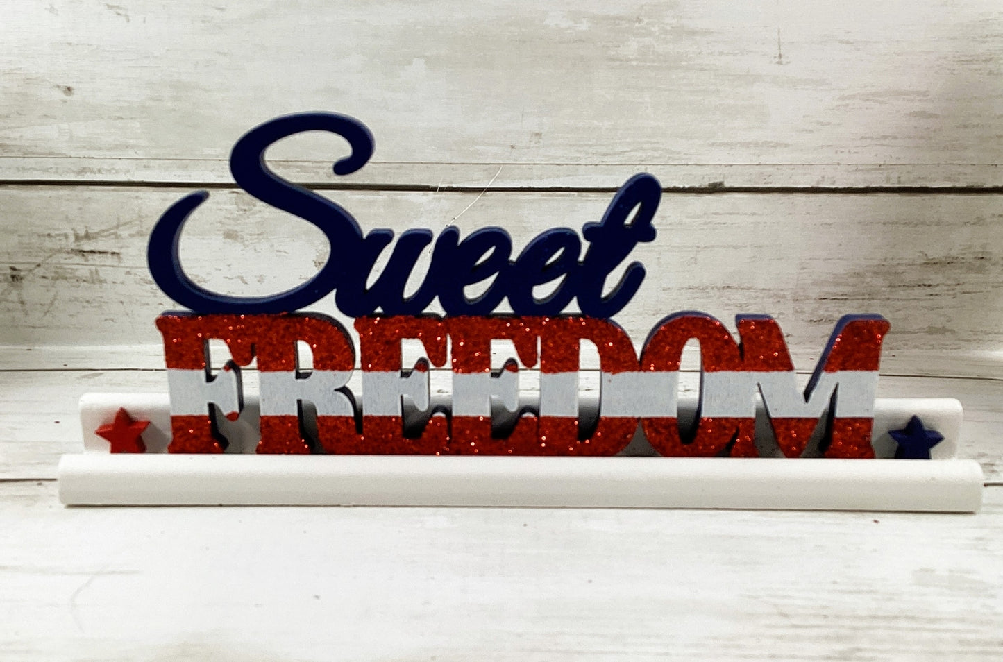 AGD Patriotic Decor - Popsicle Cupcake Sweet Freedom 3pc Tier Tray