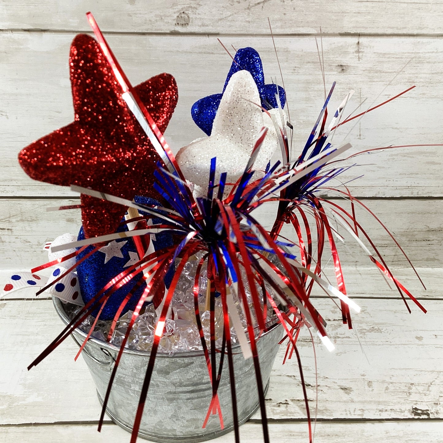 AGD Patriotic Decor - Faux Ice Cream Bars in Ice Tub Display