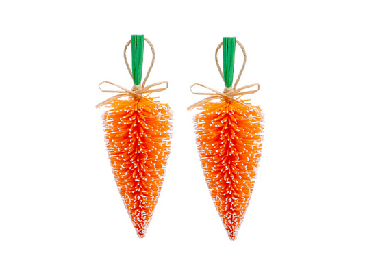 DT Easter Craft Supply - Small Bottlebrush Yellow & Orange Carrots 2pks