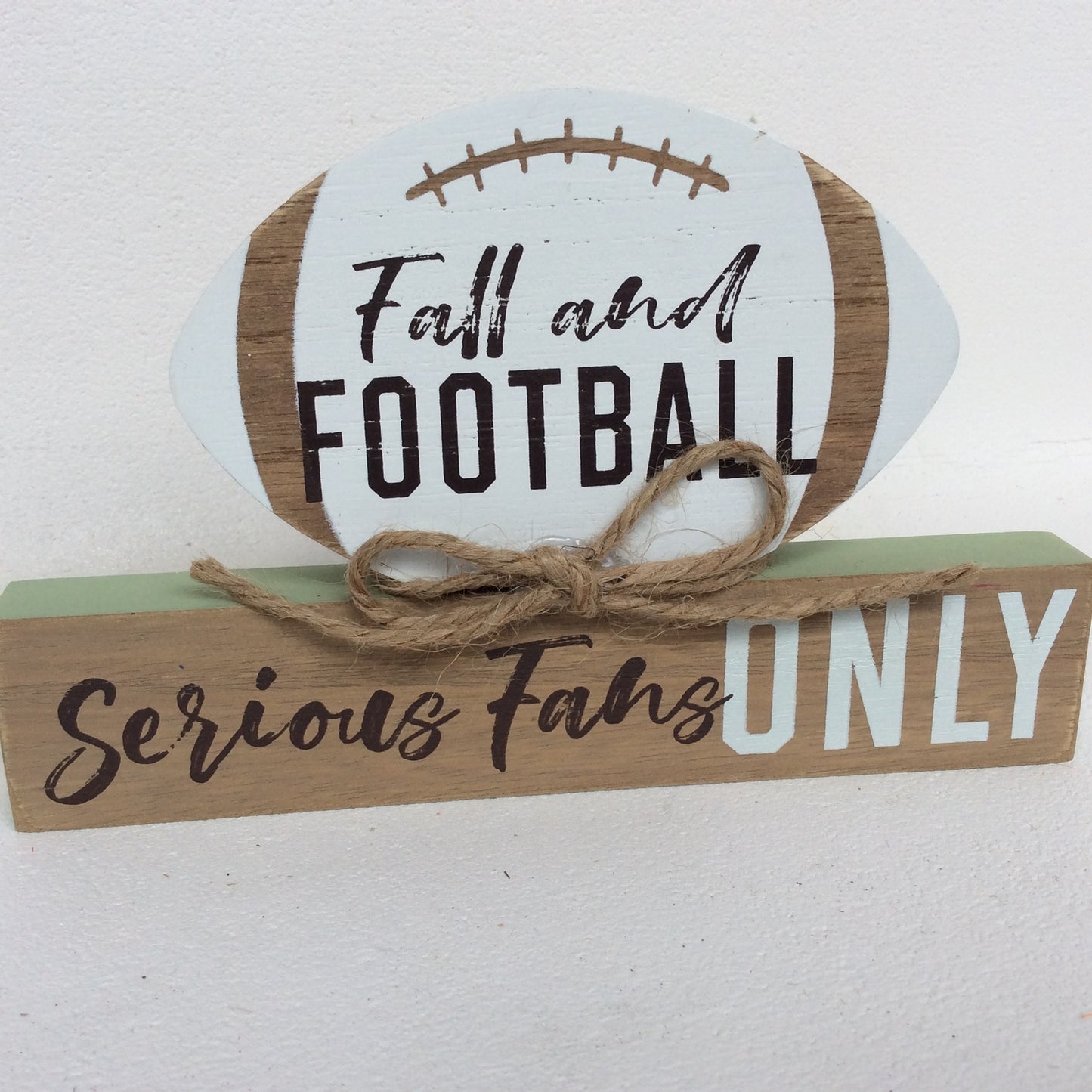 AGD Fall Decor - Football Serious Fans Signs 2pc Set